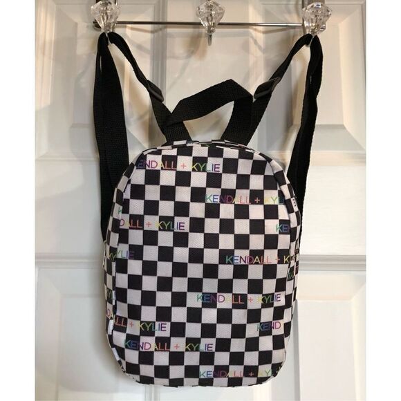 🎉HP🎉 KENDALL + KYLIE - NWOT - Mini Backpack in Black & WHITE Logo Check. - Picture 13 of 14